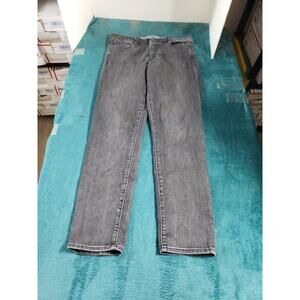 Gap Jeans Size 29 Womens Black Denim Stretch Pants Ladies Mid Rise Straight